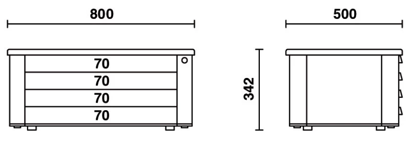 Beta Boîte à Outils 039000101 C39T-O Coffre à Outils à Quatre Tiroirs 5 Beta Boîte à Outils 039000101 C39T-O Coffre à Outils à Quatre Tiroirs – Image 3