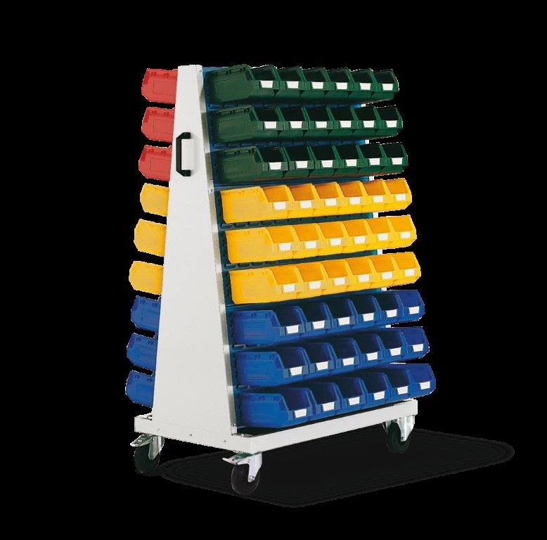 Bott Chariot à Outils 14026028.11 Perfo Mobile 6S RAL 7035 5010 Avec Panneau à Fentes 2x3 3 Bott Chariot à Outils 14026028.11 Perfo Mobile 6S RAL 7035 5010 Avec Panneau à Fentes 2x3