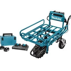 Makita DCU180Rek DCU180Z Brouette 18V + Support + Kit De Démarrage 18 Volt 5.0 AH Li-ion