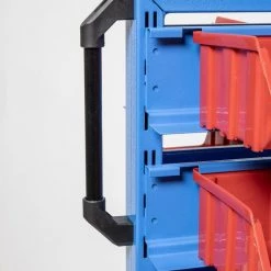 Huvema Chariot à Outils K4082 Système De Rayonnage Mobile Avec 78 Bacs De Stockage -Boîte à outils Soldes Boutique k4082 systeme de rayonnage mobile avec 78 bacs de stockage 4